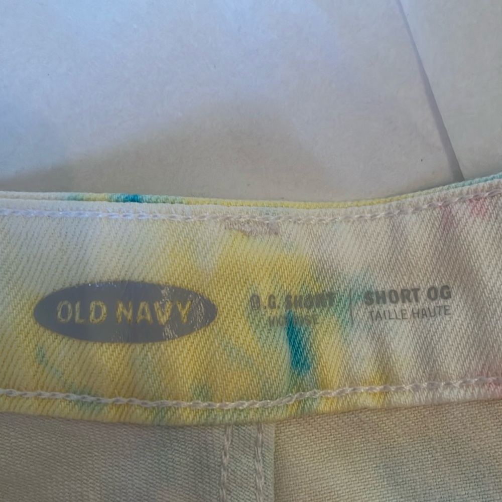NWT Old Navy Tye Dye Button Fly Shorts - Picture 10 of 11